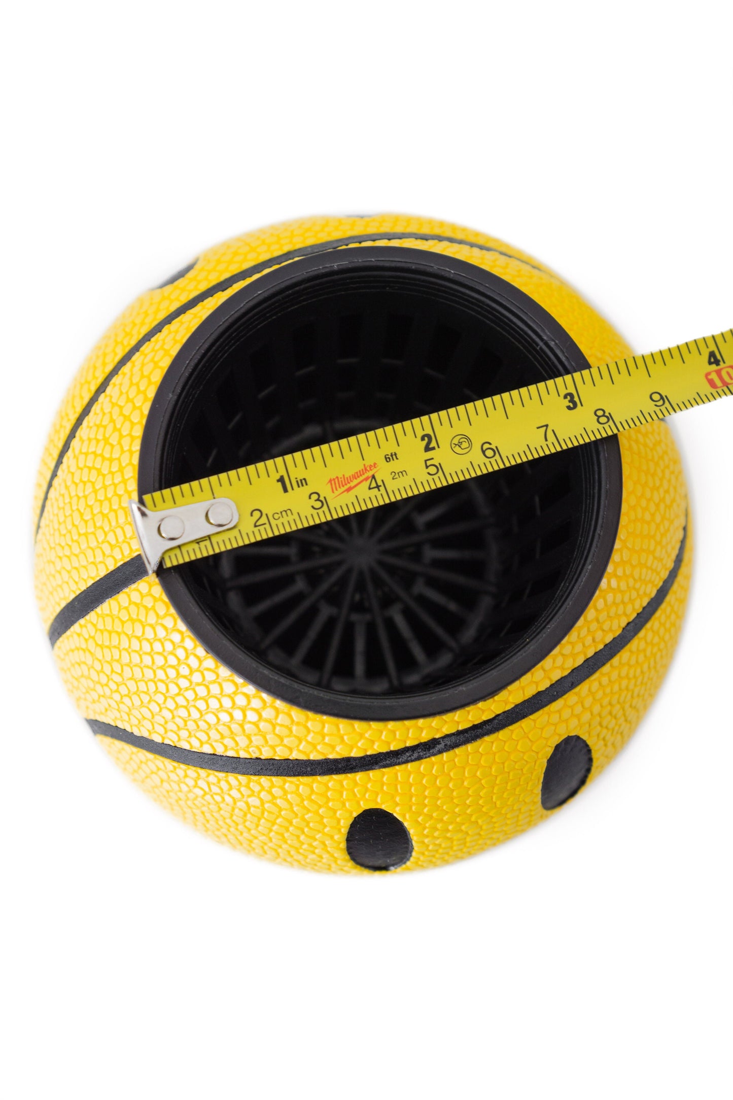 plntrs - Chinatown Market Smiley Face Mini Basketball Planter - new ball with stand