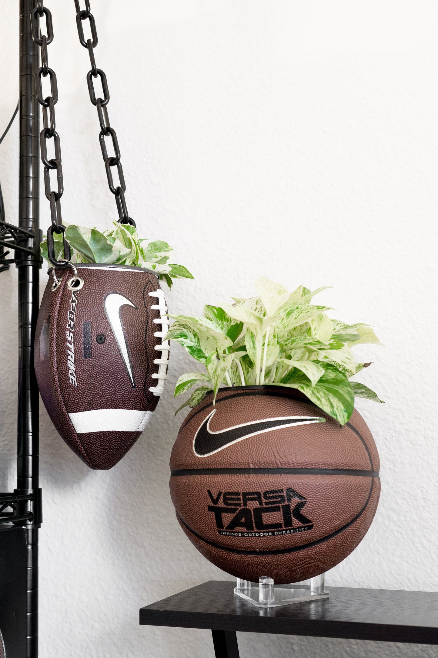 plntrs - Nike Swoosh Basketball Planter - new ball with stand (full size)