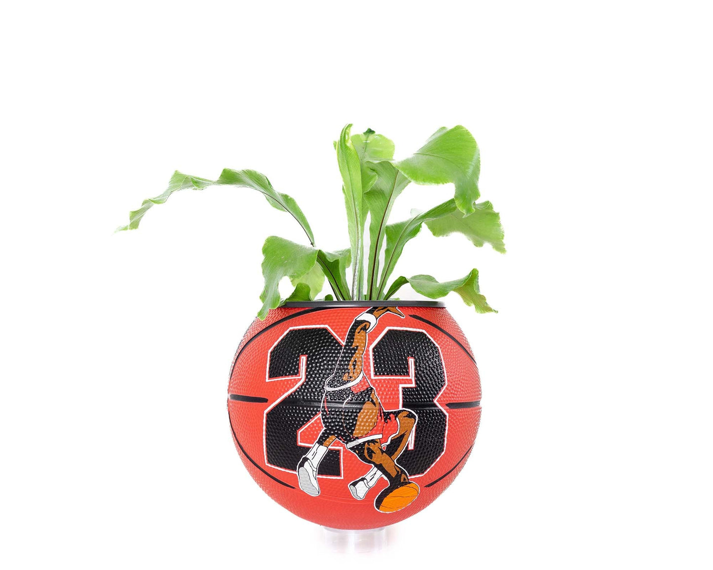 plntrs - Jordan Vintage Mini Basketball Planter - new ball with stand