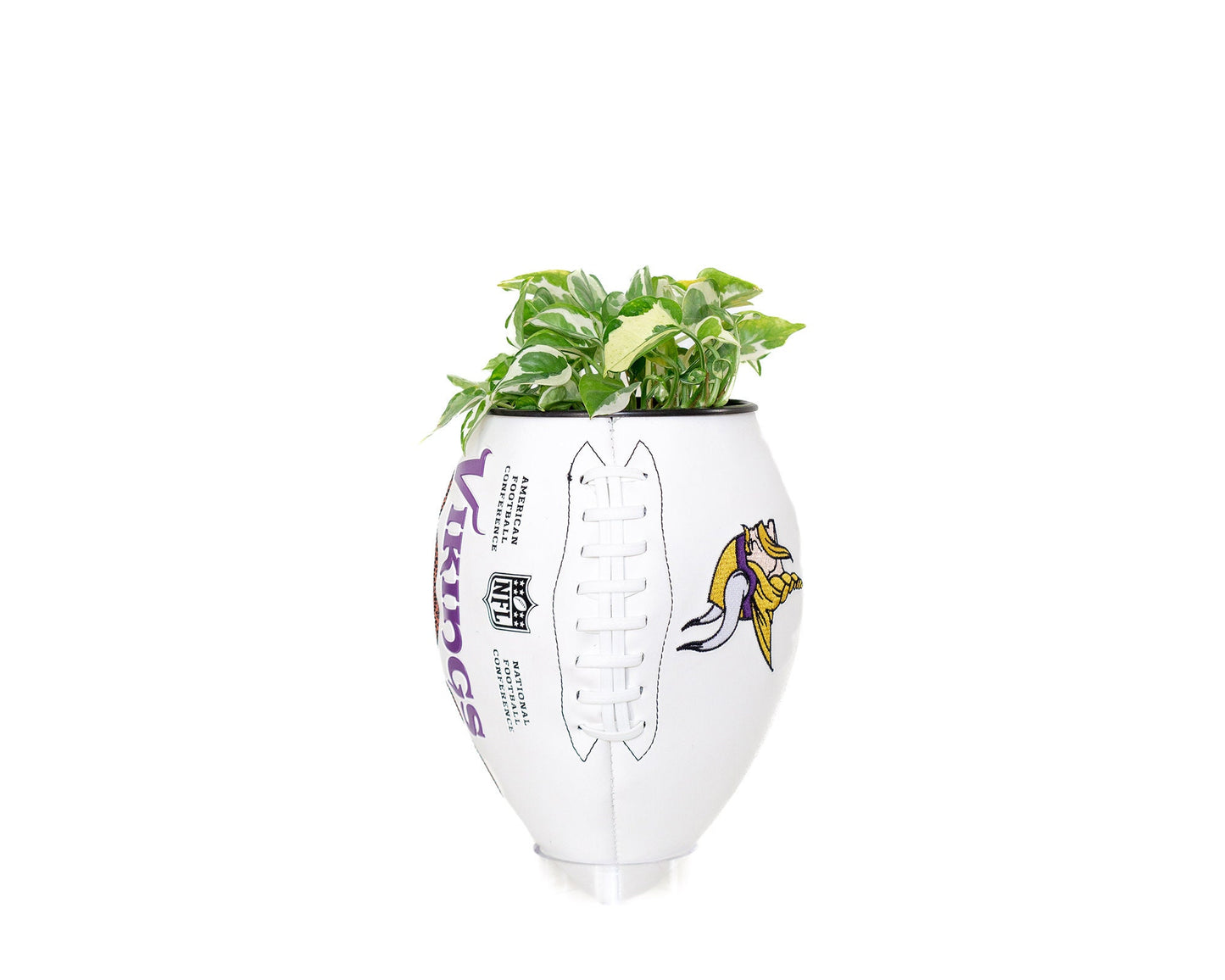 plntrs - NFL Minnesota Vikings Team Wilson Football planter Playoffs superbowl - with stand