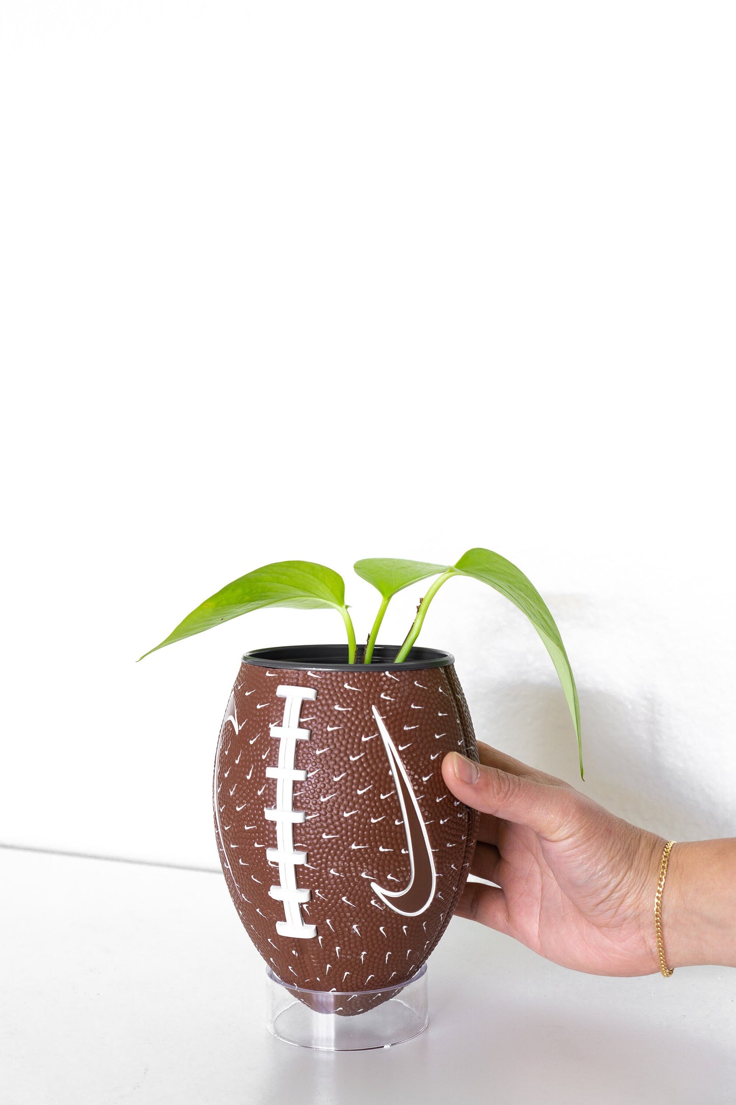 plntrs - Nike Swoosh Mini Football planter - with stand