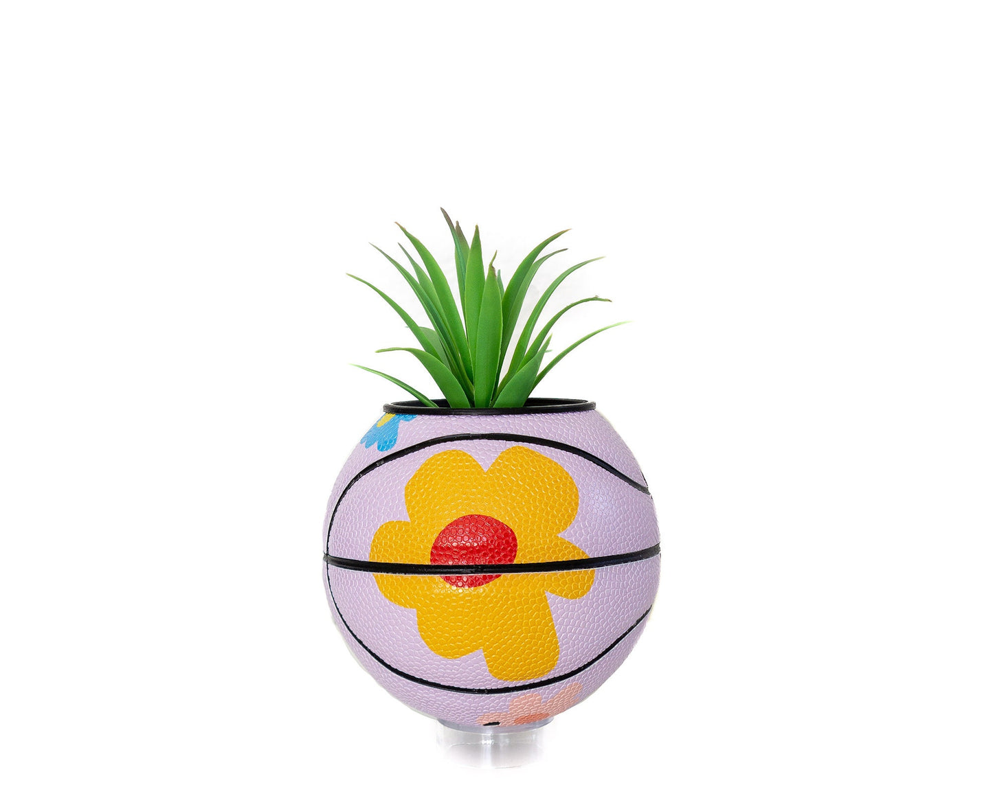 plntrs - Chance Bloom Mini Basketball Planter - new ball with stand