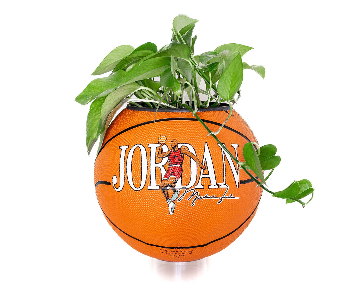 plntrs - Jordan Vintage 90s Wilson Basketball Planter FULL SIZE - new ball with stand