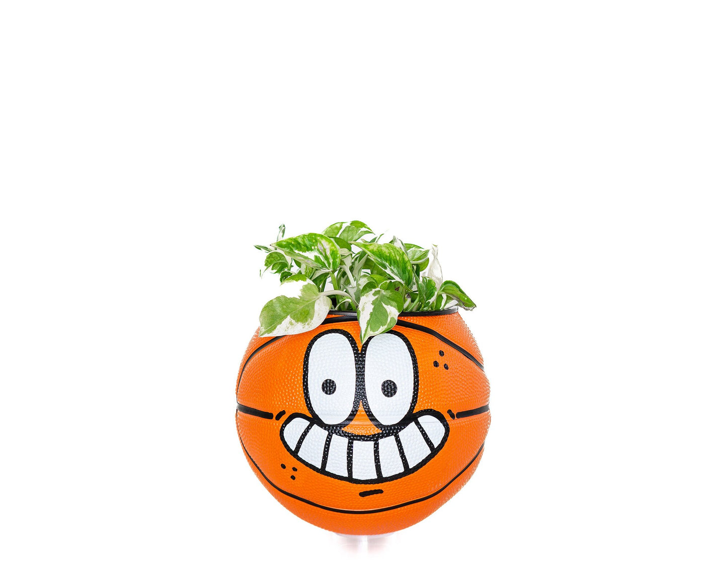 plntrs - Lil Stripe Adidas Mini Basketball Planter - new ball with stand