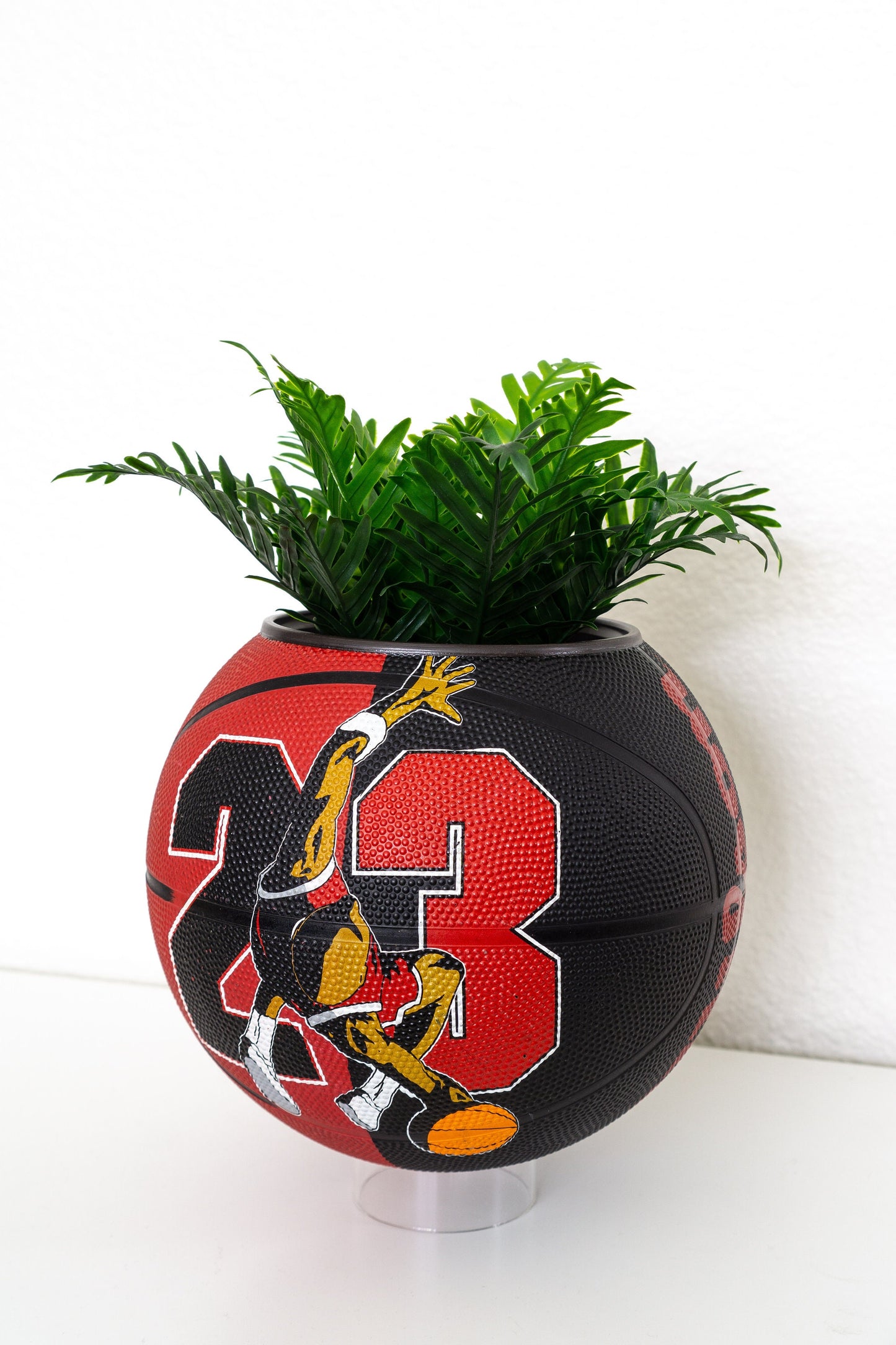 plntrs - Jordan Vintage 90s Wilson Basketball Planter FULL SIZE - new ball with stand