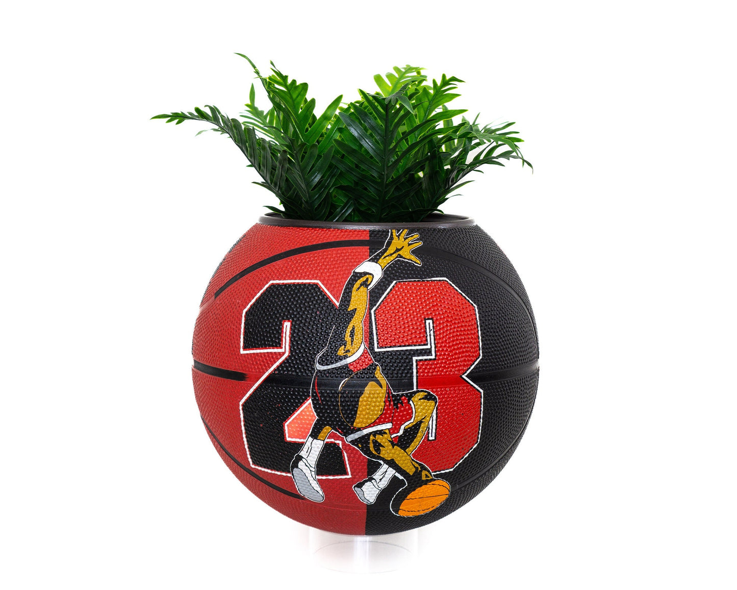 plntrs - Jordan Vintage 90s Wilson Basketball Planter FULL SIZE - new ball with stand