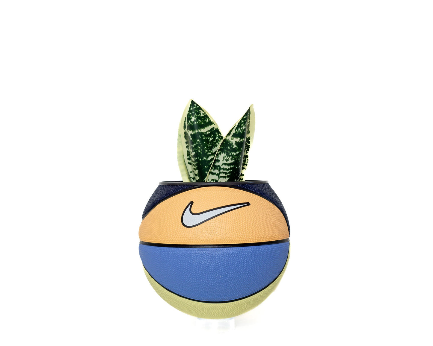 plntrs - Nike Swoosh Polar Melon Skills Mini Basketball Planter - new ball with stand