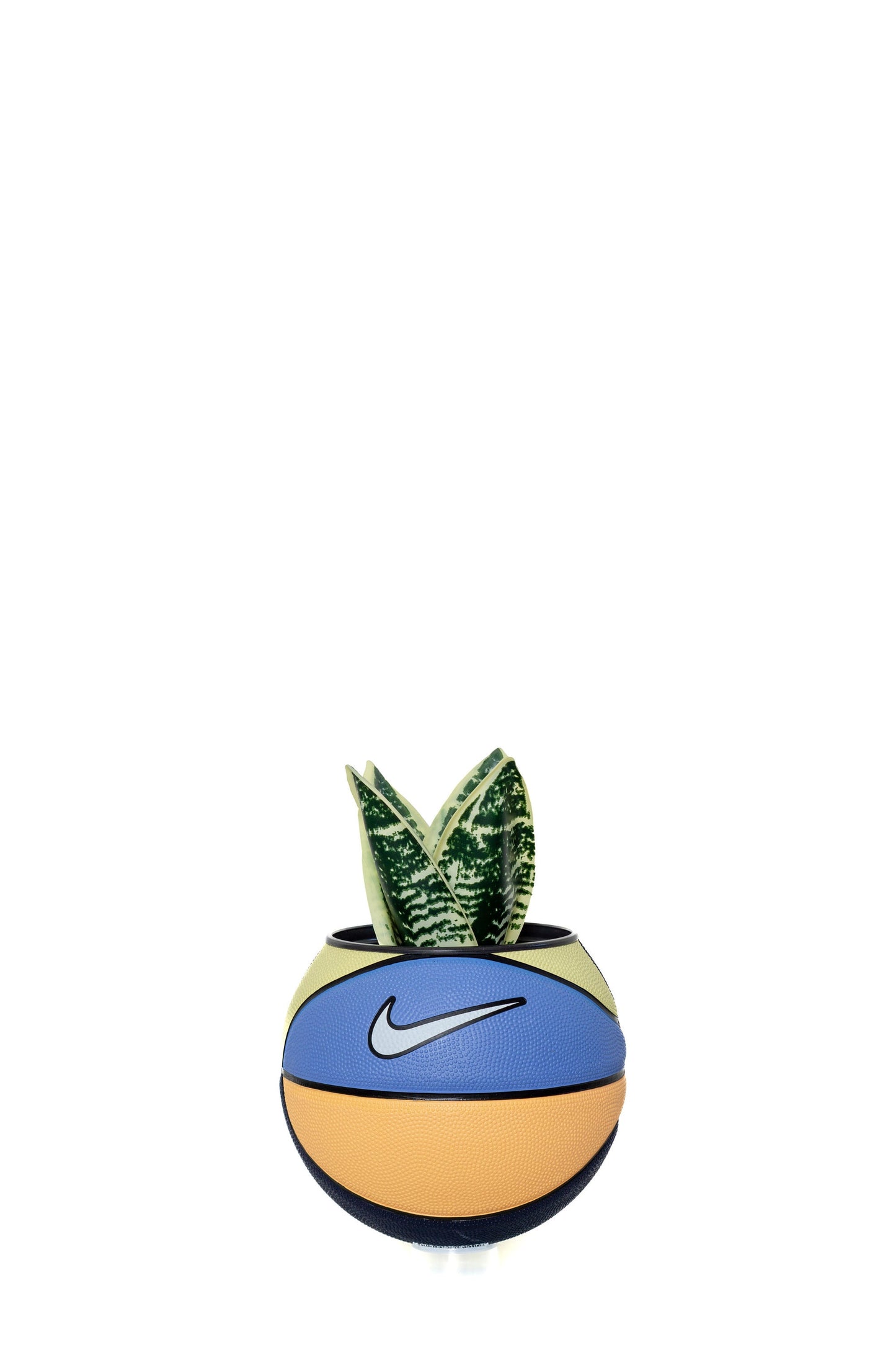 plntrs - Nike Swoosh Polar Melon Skills Mini Basketball Planter - new ball with stand