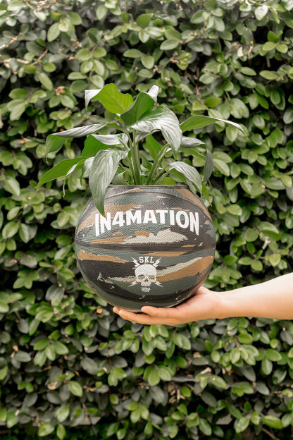 plntrs - IN4MATION SKL Camoflauge Limited Edition Basketball Planter with stand (full size)