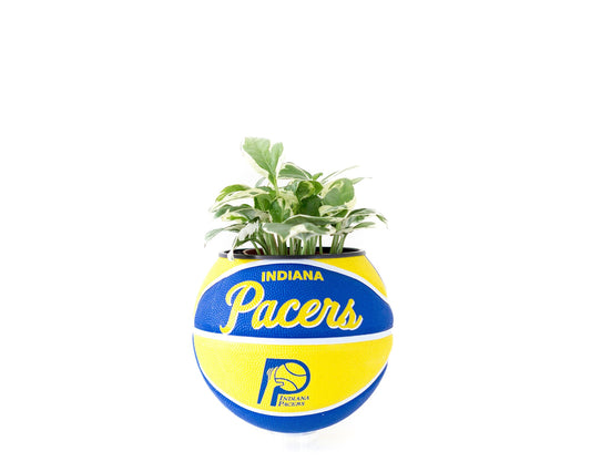 plntrs - Wilson Indiana Pacers Hardcourt Classic Mini Basketball Planter - new ball with stand