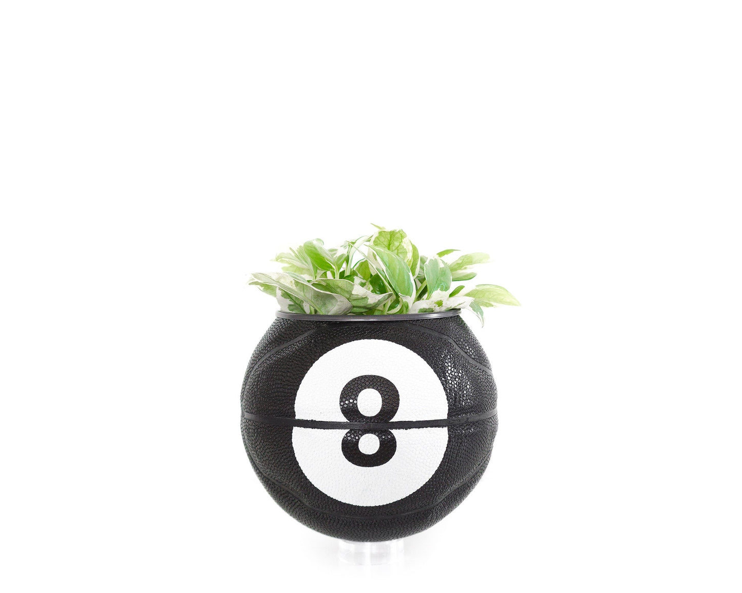 plntrs - ROKIT 8 Ball  Mini Basketball Planter - new ball with stand