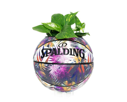 plntrs - Spalding Botanical Tropical Basketball Planter FULL SIZE - new ball with stand