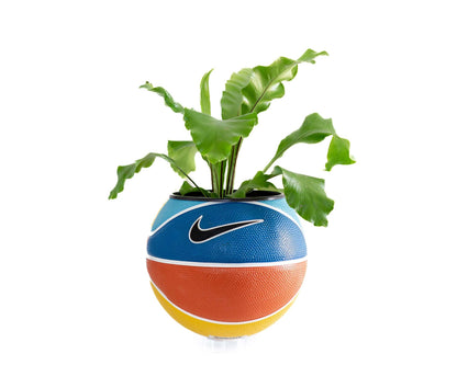 plntrs - Nike Swoosh Skills Summer Mini Basketball Planter - new ball with stand