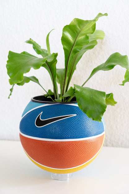 plntrs - Nike Swoosh Skills Summer Mini Basketball Planter - new ball with stand