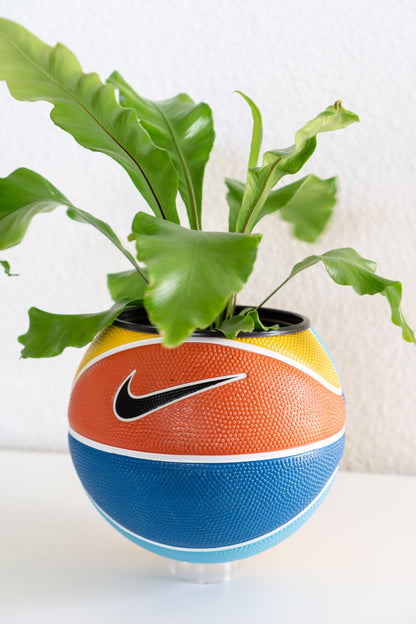 plntrs - Nike Swoosh Skills Summer Mini Basketball Planter - new ball with stand