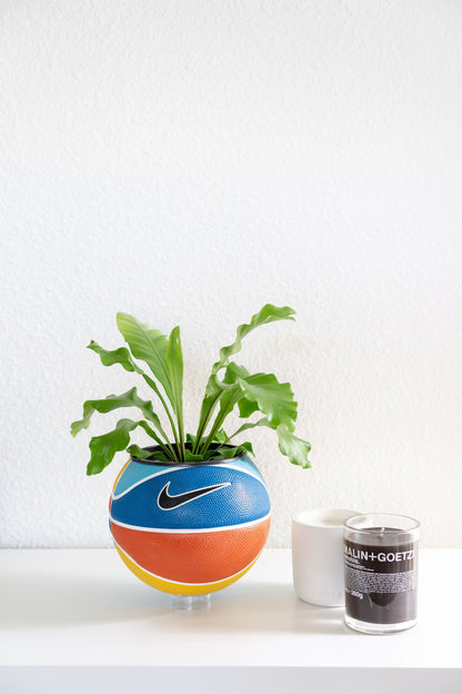 plntrs - Nike Swoosh Skills Summer Mini Basketball Planter - new ball with stand