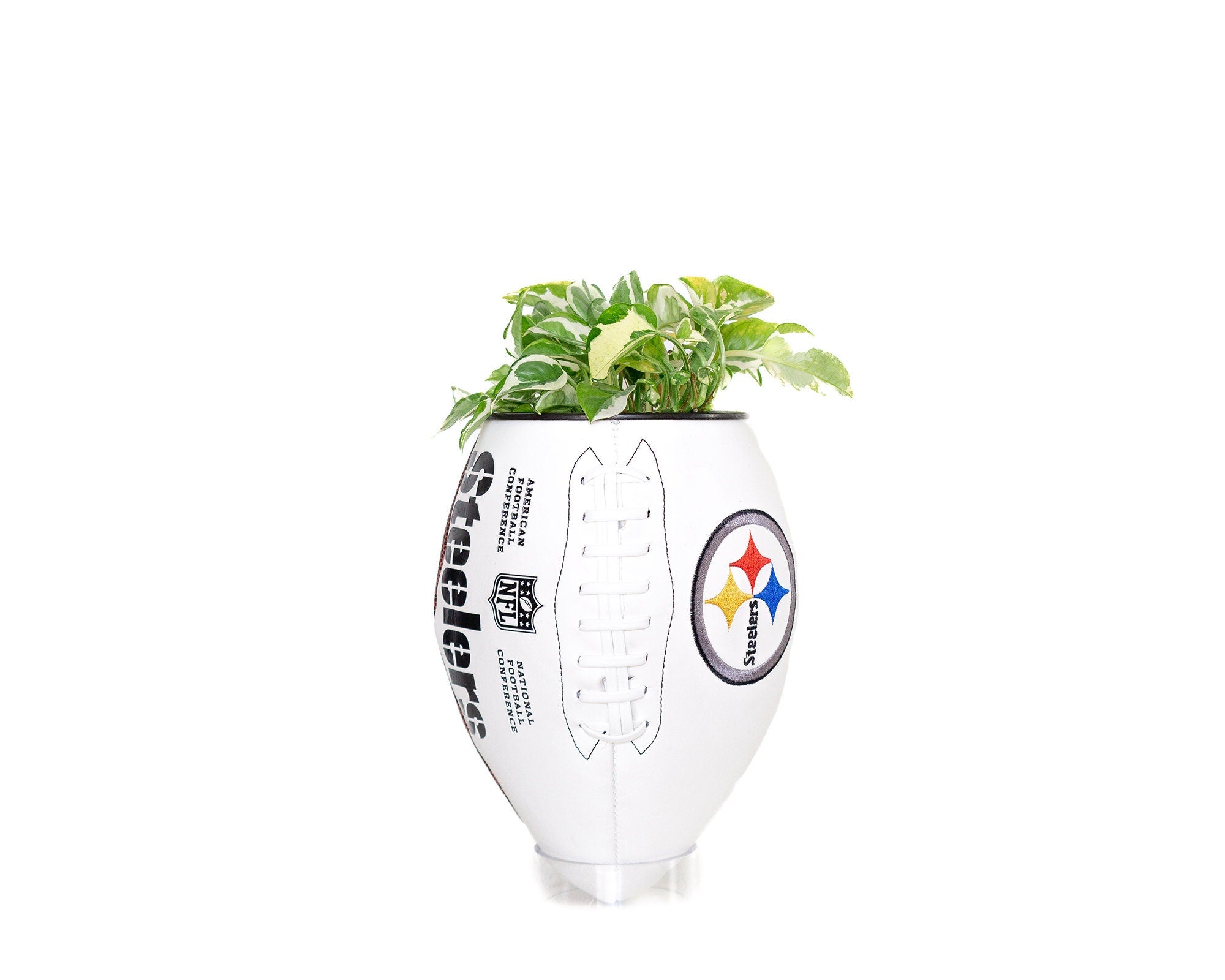 Plntrs - NFL 49ers on sale Team Wilson Football planter Playoffs superbowl - with stand