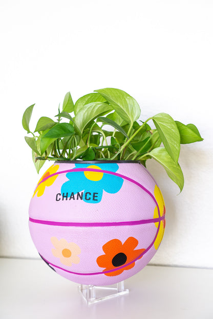 plntrs - Chance Bloom Limited Edition Basketball Planter with stand (full size)