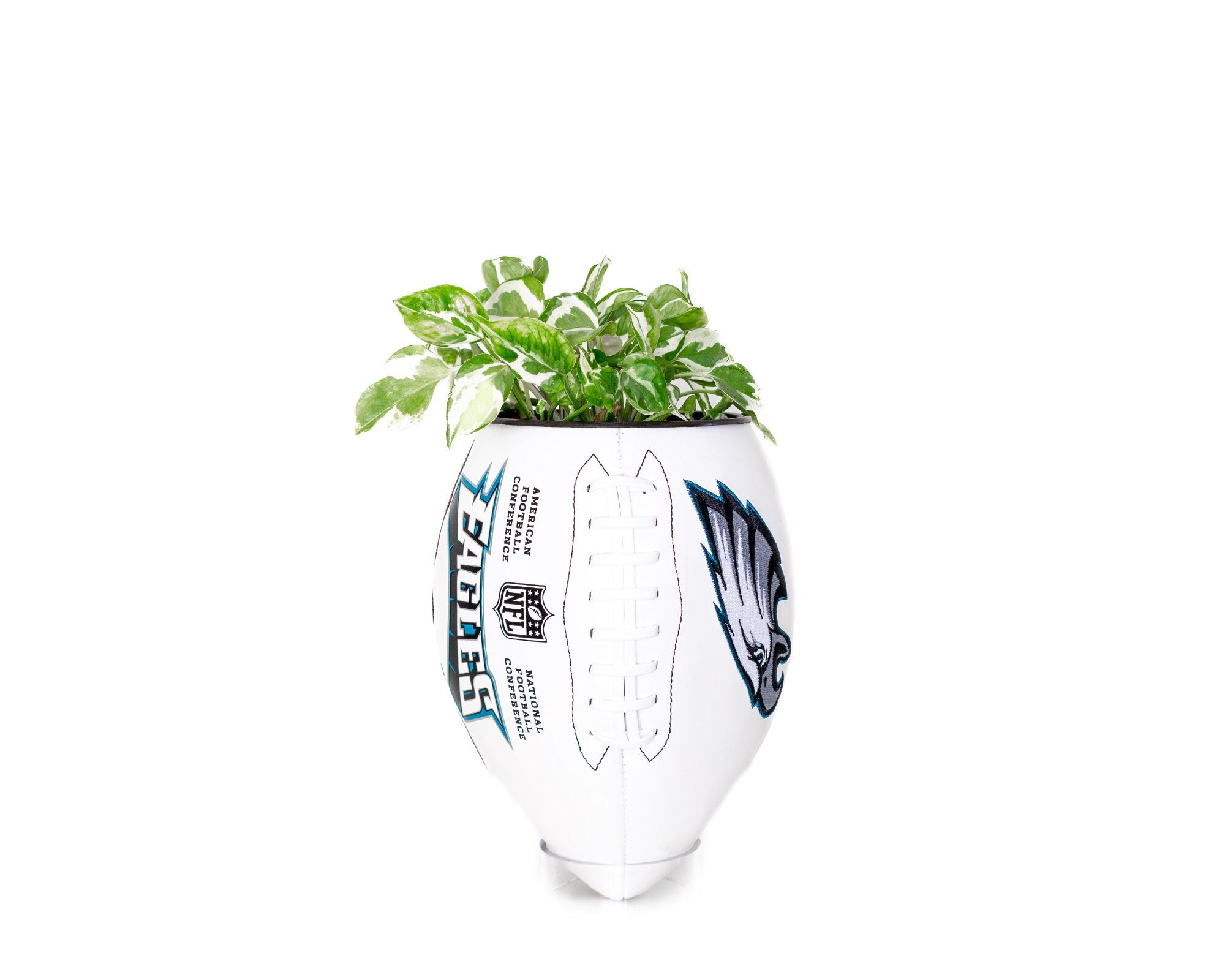 Plntrs - factory NFL Team Wilson Football planter Playoffs superbowl - with stand