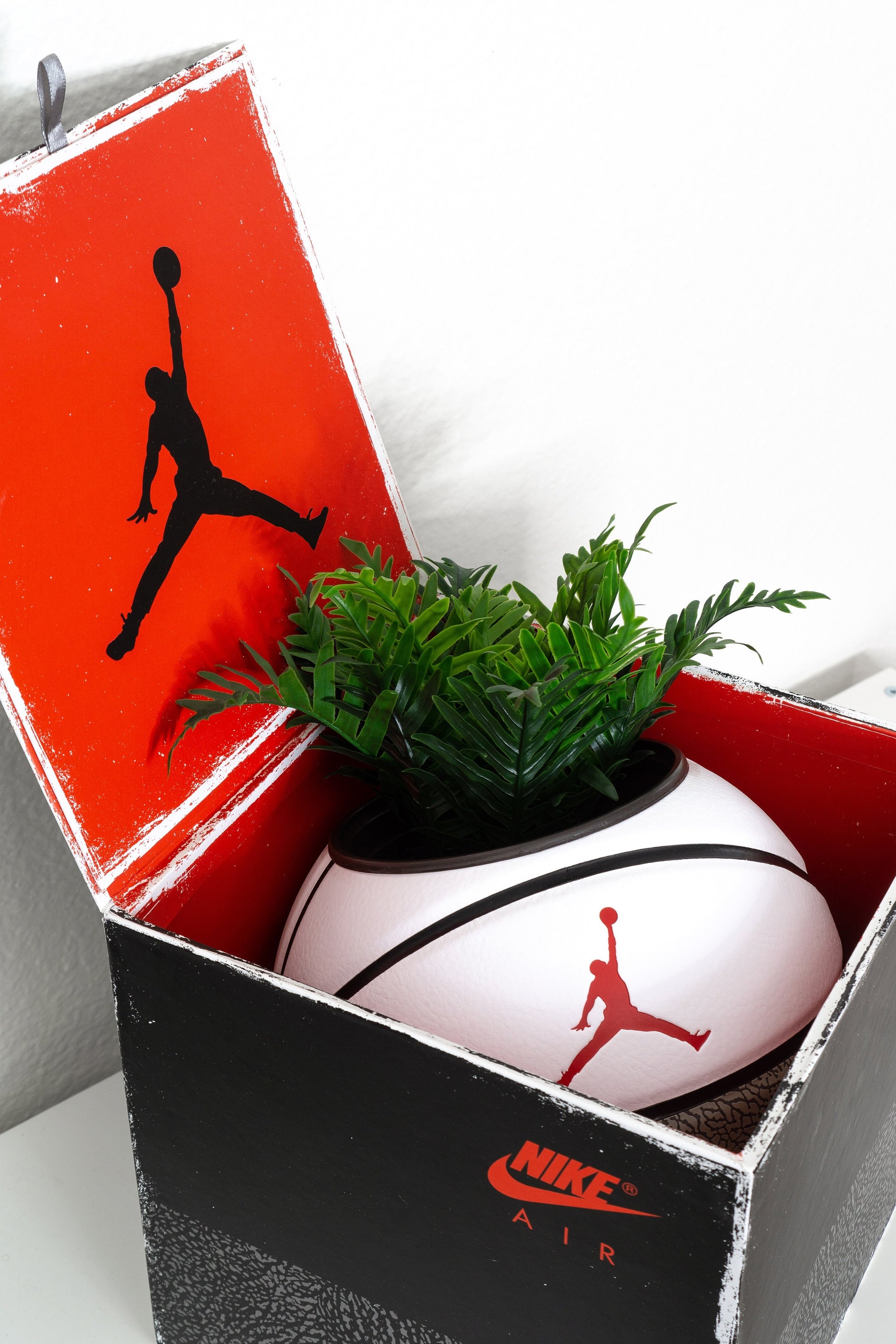 plntrs - Jordan 3 reimagined Basketball Planter FULL SIZE - new ball with stand