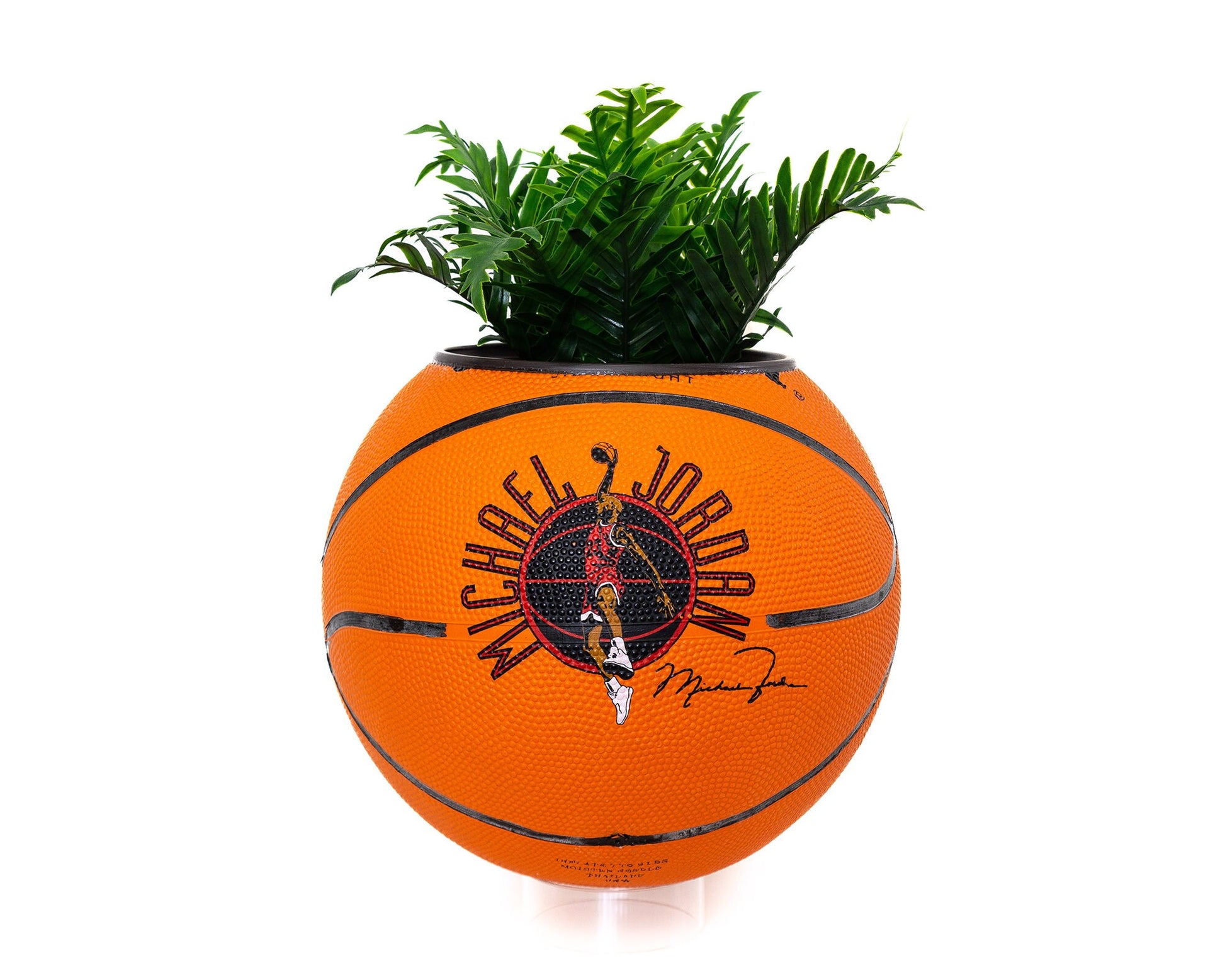 plntrs - Jordan Vintage 90s Wilson Basketball Planter FULL SIZE - new ball with stand