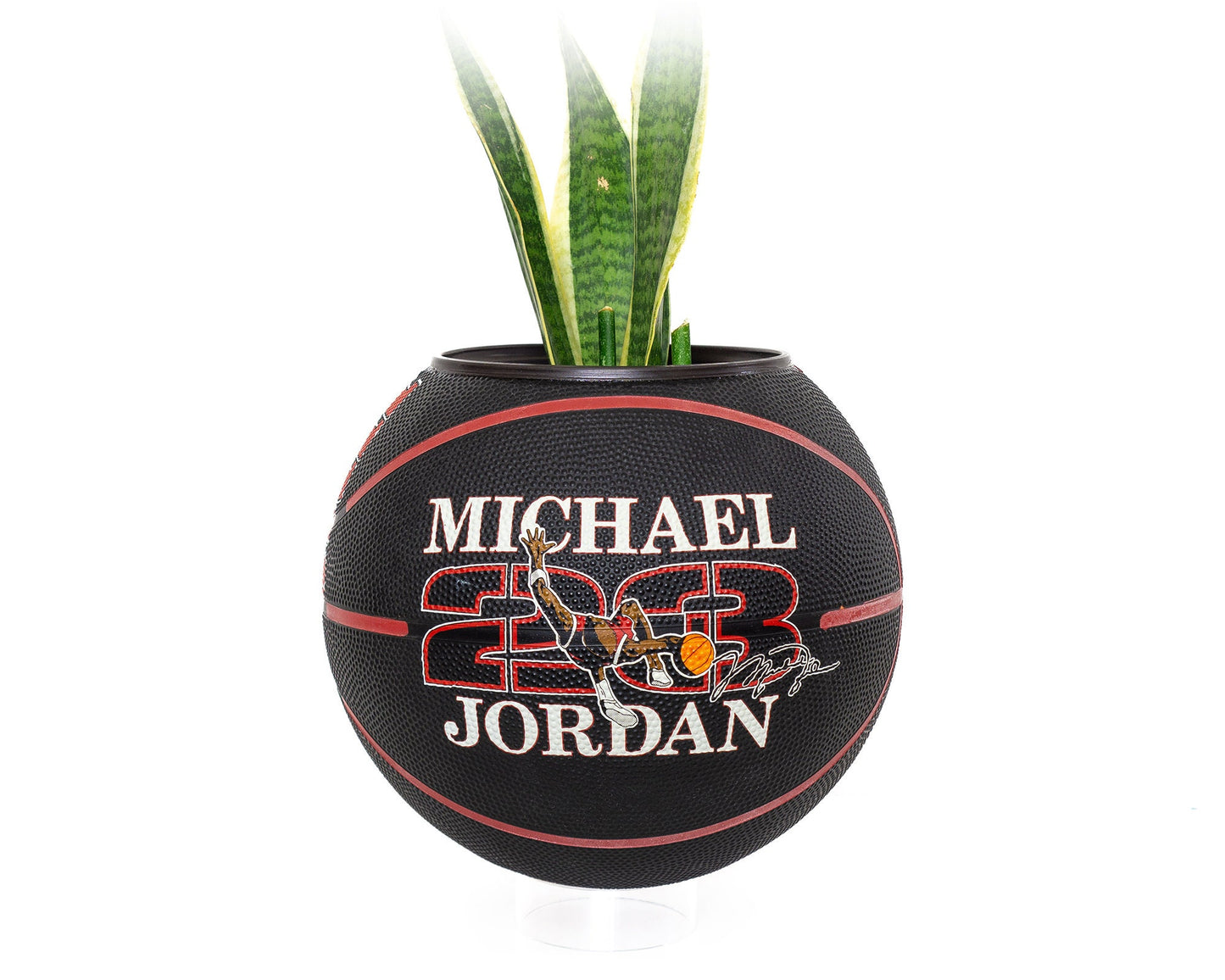 plntrs - Jordan Vintage 90s Wilson Basketball Planter FULL SIZE - new ball with stand