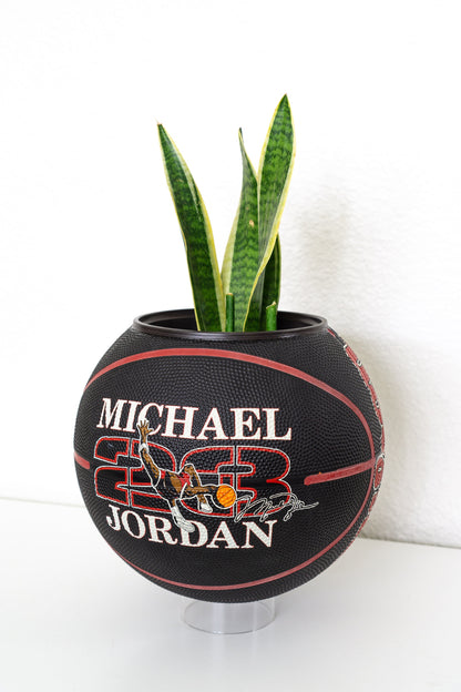 plntrs - Jordan Vintage 90s Wilson Basketball Planter FULL SIZE - new ball with stand