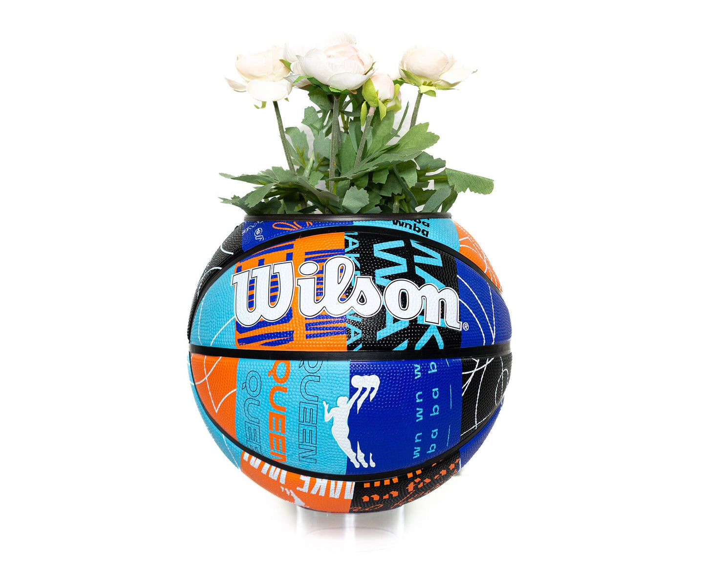 plntrs - WNBA Wilson HEIR 2.0 Basketball Planter - new ball with stand